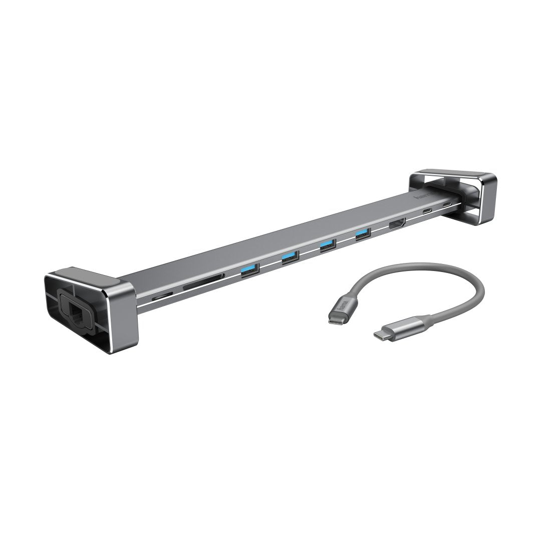 EAN 4047443436757 - Hama 00200103 base para portátil y replicador de puertos USB 3.2 Gen 1 (3.1 Gen 1) Type-C Gris imagen 1