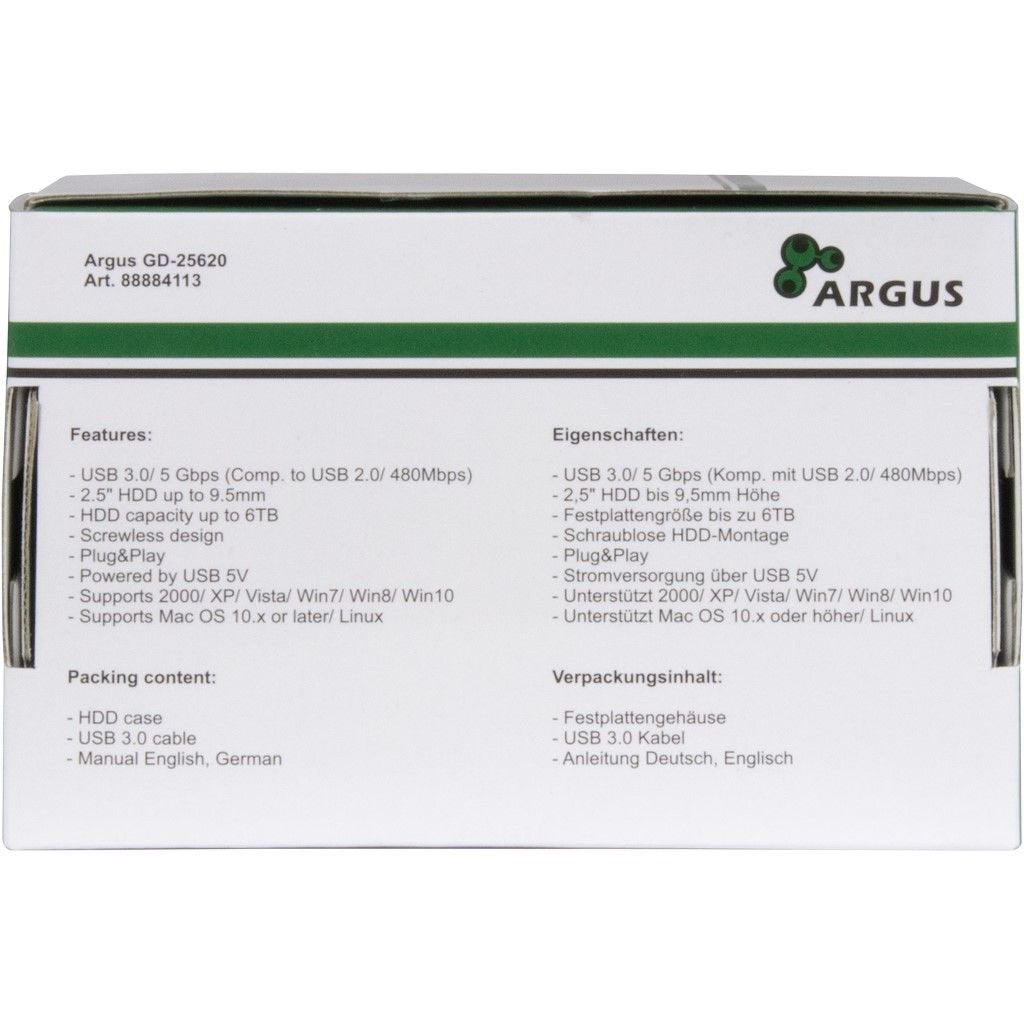 EAN 4260455646505 - Inter-Tech HD-25620 Caja de disco duro (HDD) Negro, Blanco 2.5" imagen 6