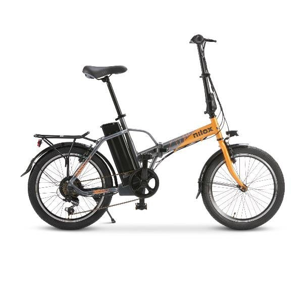 Nilox Nxebj1proog Bicicleta Eléctrica Negro, Naranja Acero 50,8 Cm (20") 23,5 Kg Litio