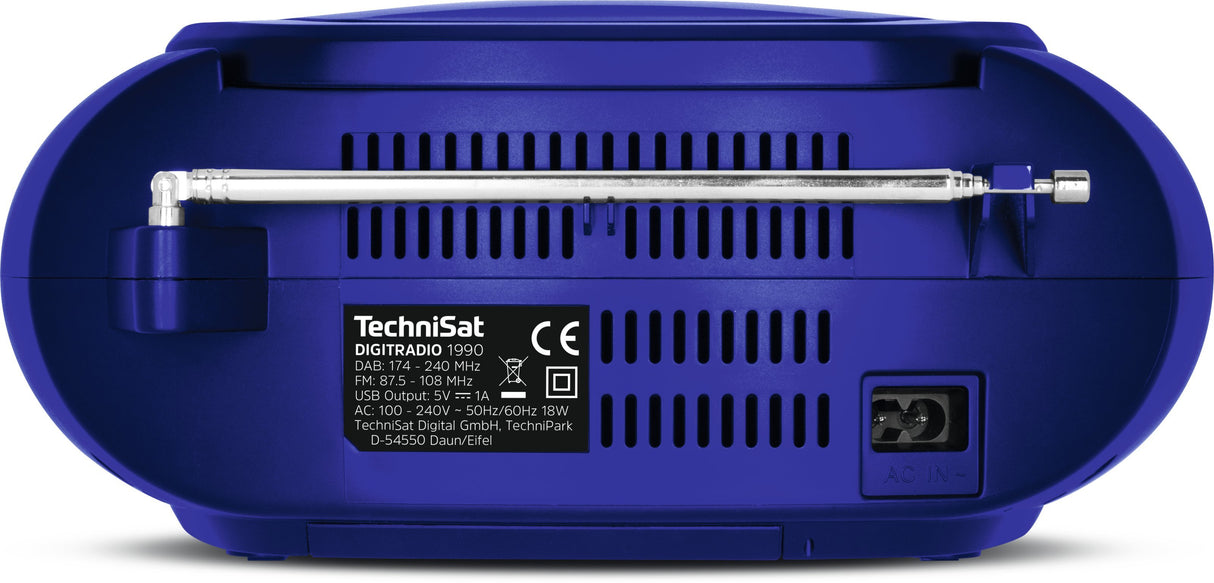 EAN 4019588239524 - TechniSat DigitRadio 1990 Minicadena de música para uso doméstico 3 W Azul imagen 5