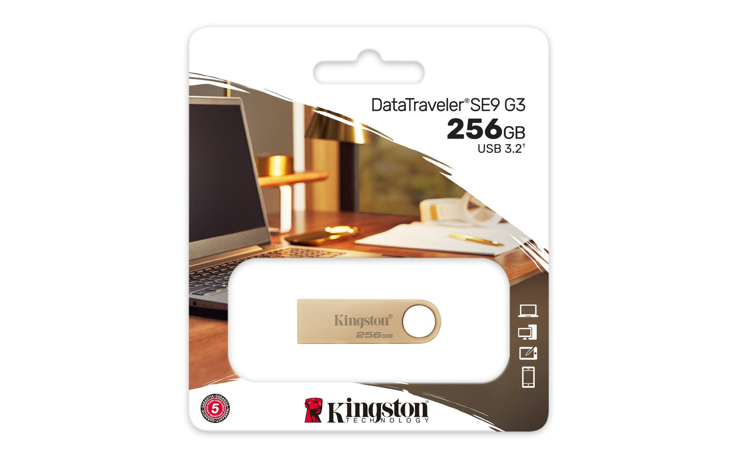 EAN 0740617341379 - Kingston Technology DataTraveler SE9 G3 unidad flash USB USB tipo A 3.2 Gen 1 (3.1 Gen 1) Oro imagen 5