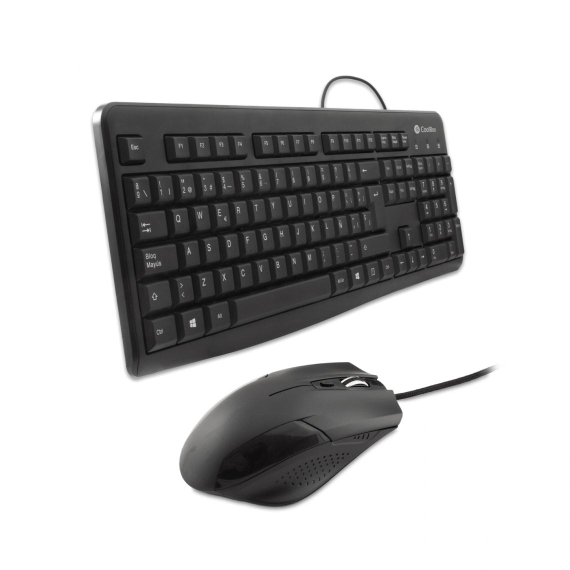 Teclado Español + Ratón Coolbox Usb Negro Coo Ktr 01u