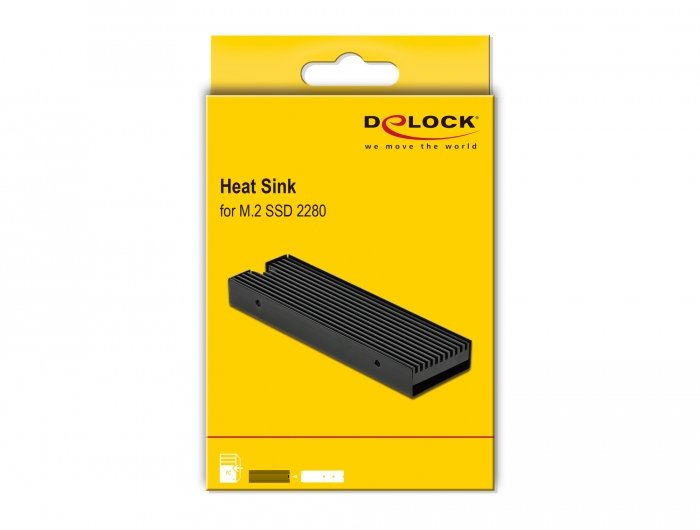 Delock Disipador De Calor Para M.2 Ssd 2280 Negro