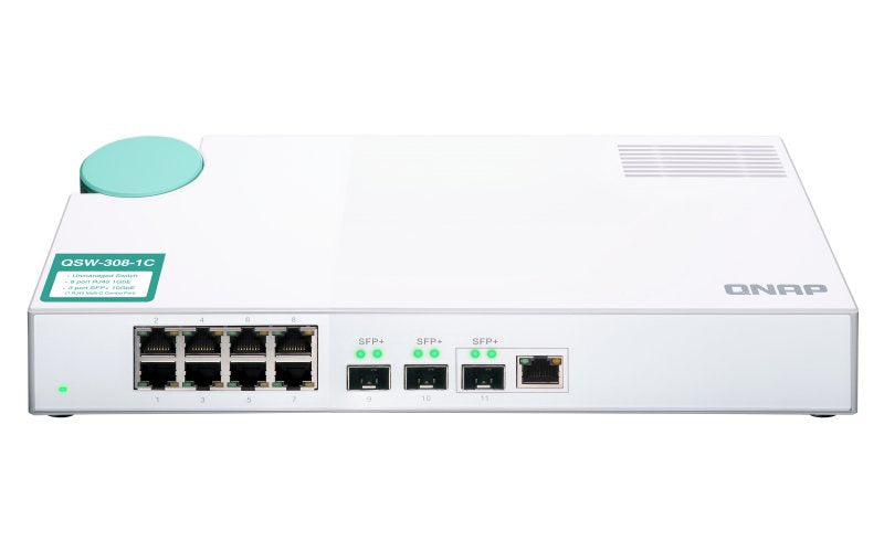 EAN 0885022017973 - QNAP QSW-308-1C switch No administrado Gigabit Ethernet (10/100/1000) Blanco imagen 7