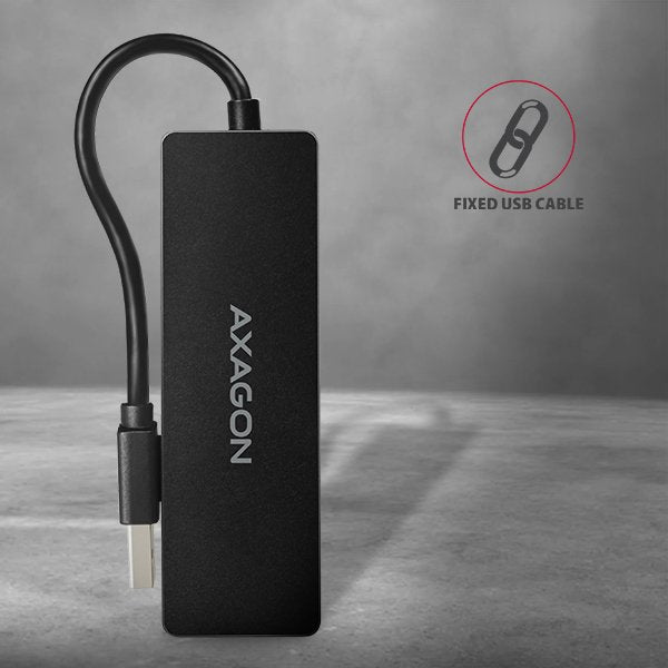 EAN 8595247904362 - Axagon HUE-G1A hub de interfaz USB 3.2 Gen 1 (3.1 Gen 1) Type-A 5000 Mbit/s Negro imagen 6
