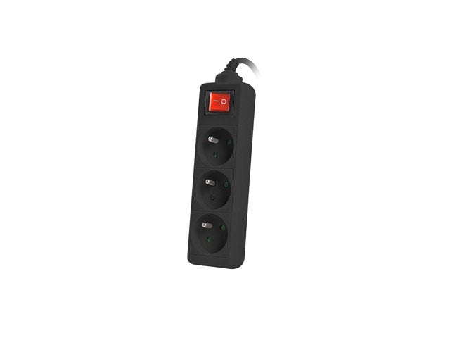EAN 5901969415506 - Lanberg PS1-03E-0300-BK base múltiple 3 m 3 salidas AC Interior / exterior Negro imagen 3