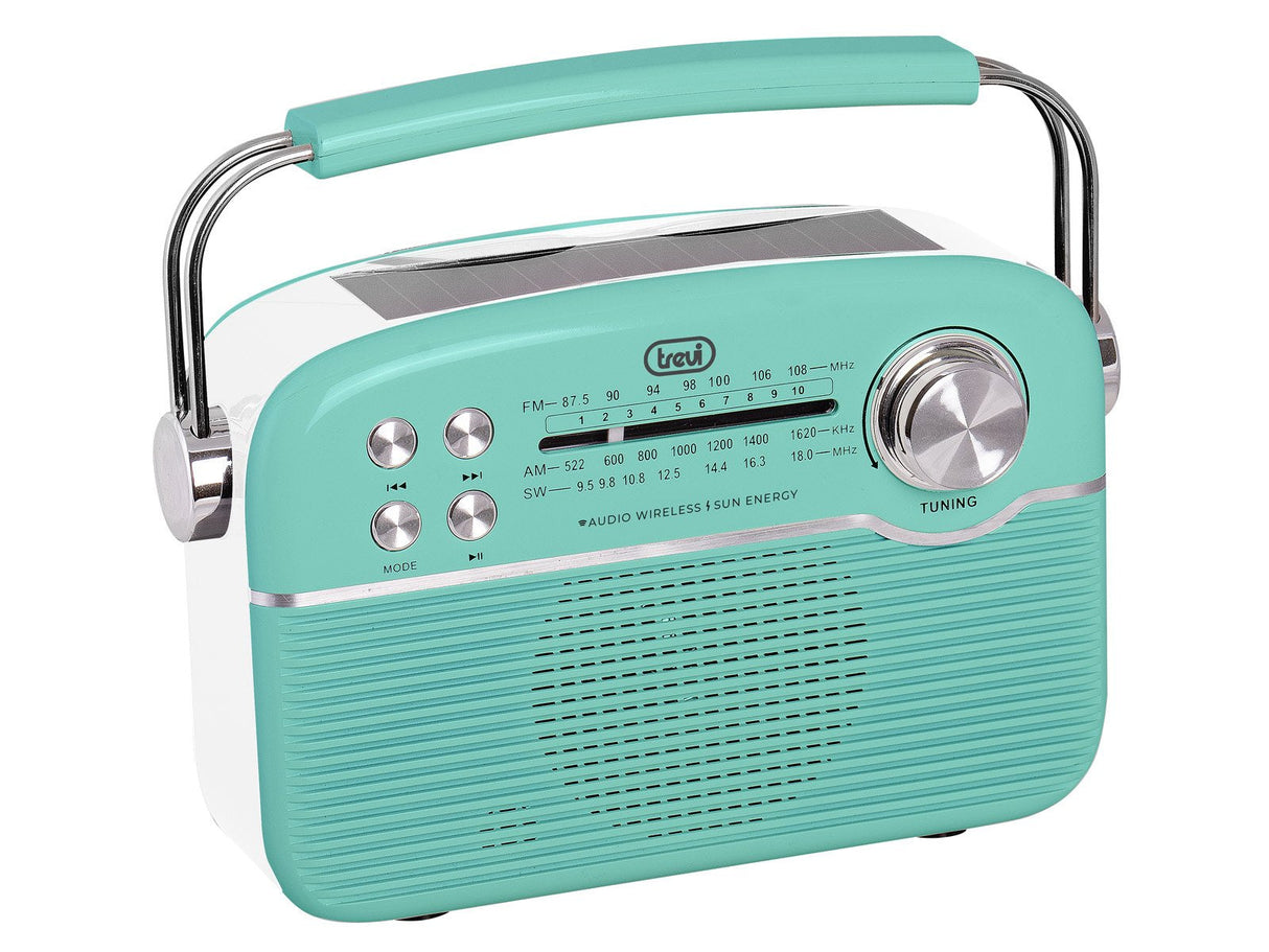 Radio Trevi Ra 7f50 Bt Portable Carga Solar+Aw+Sd Tif. Green