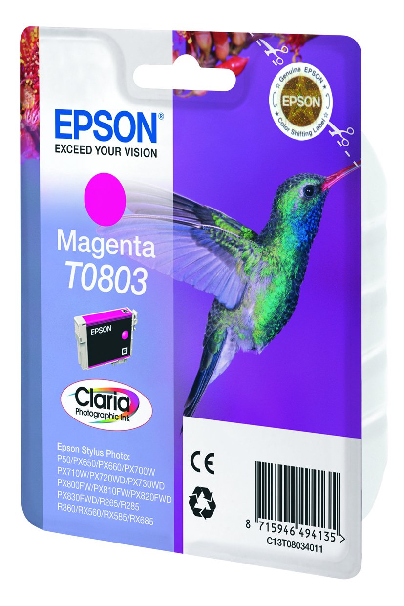 Tinta Epson Hummingbird Cartucho T0803 Magenta (Etiqueta Rf)