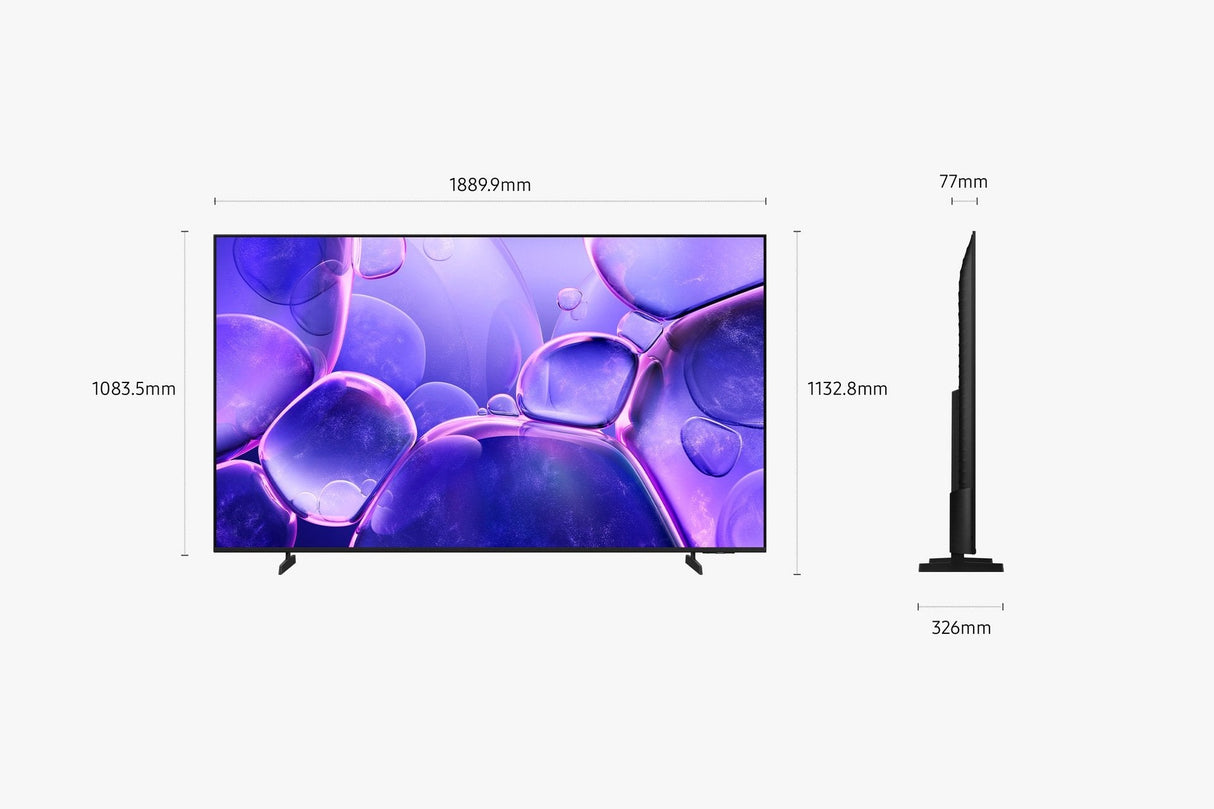 Televisor Samsung Tu85u8005fu 85" 4k Ultra Hd Smart Tv Wifi Negro