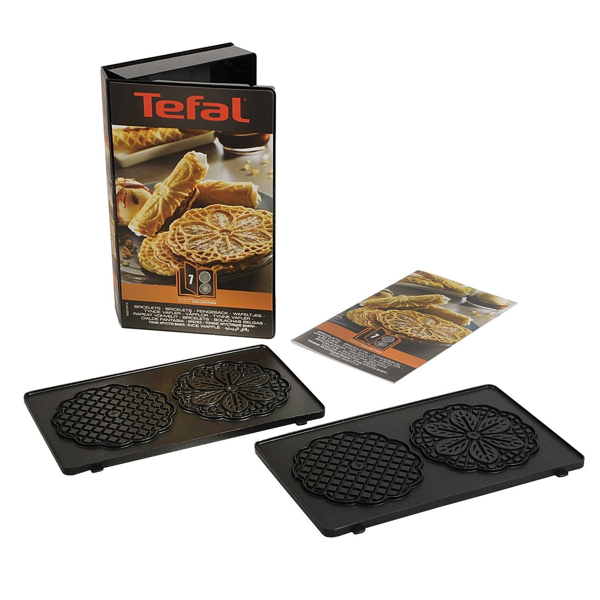 Tefal Xa800712 Bricelet Plates For Sw852 Sandwich Maker