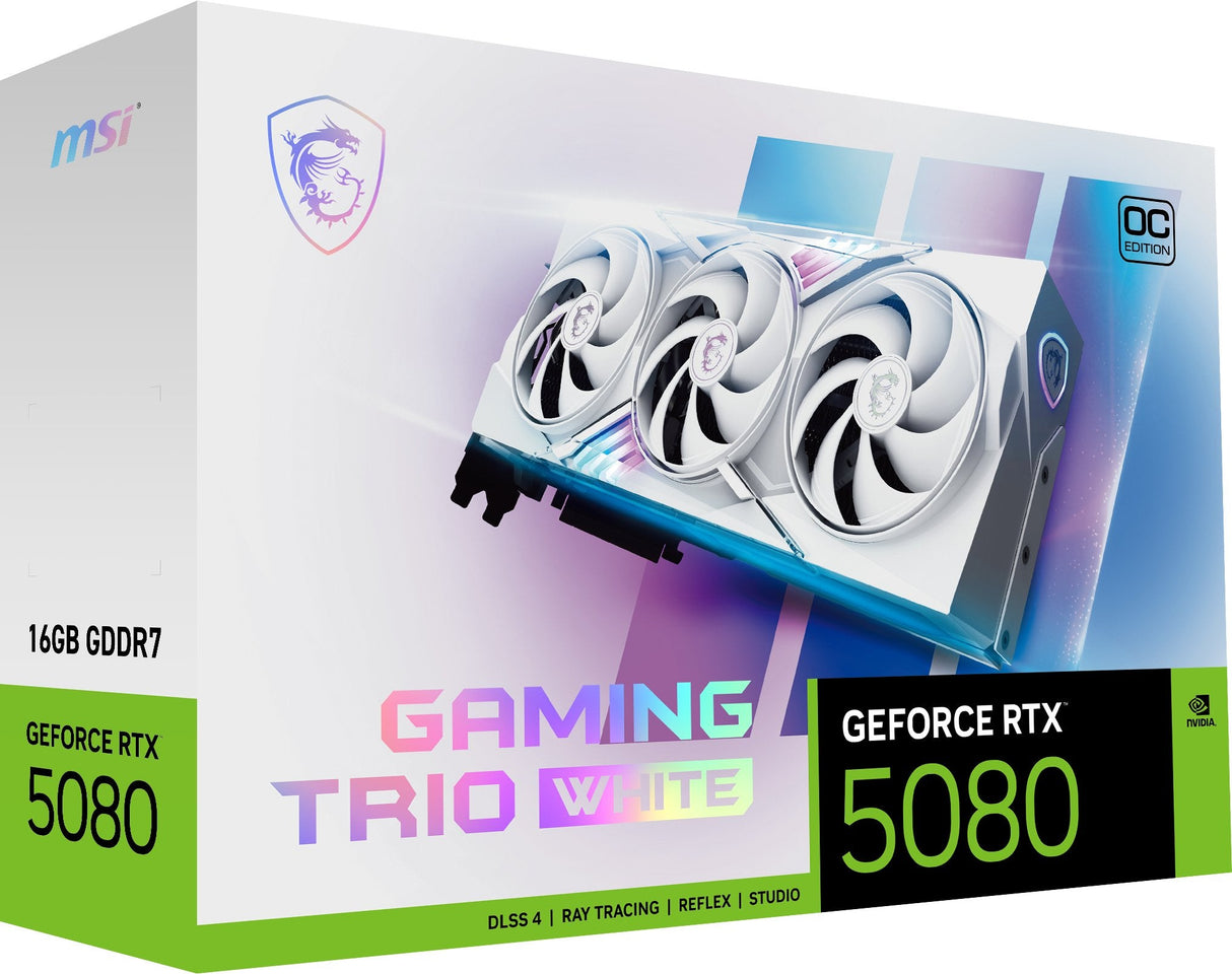 EAN 4711377292177 - MSI GAMING GEFORCE RTX 5080 16G TRIO OC WHITE tarjeta gráfica NVIDIA 16 GB GDDR7 imagen 2