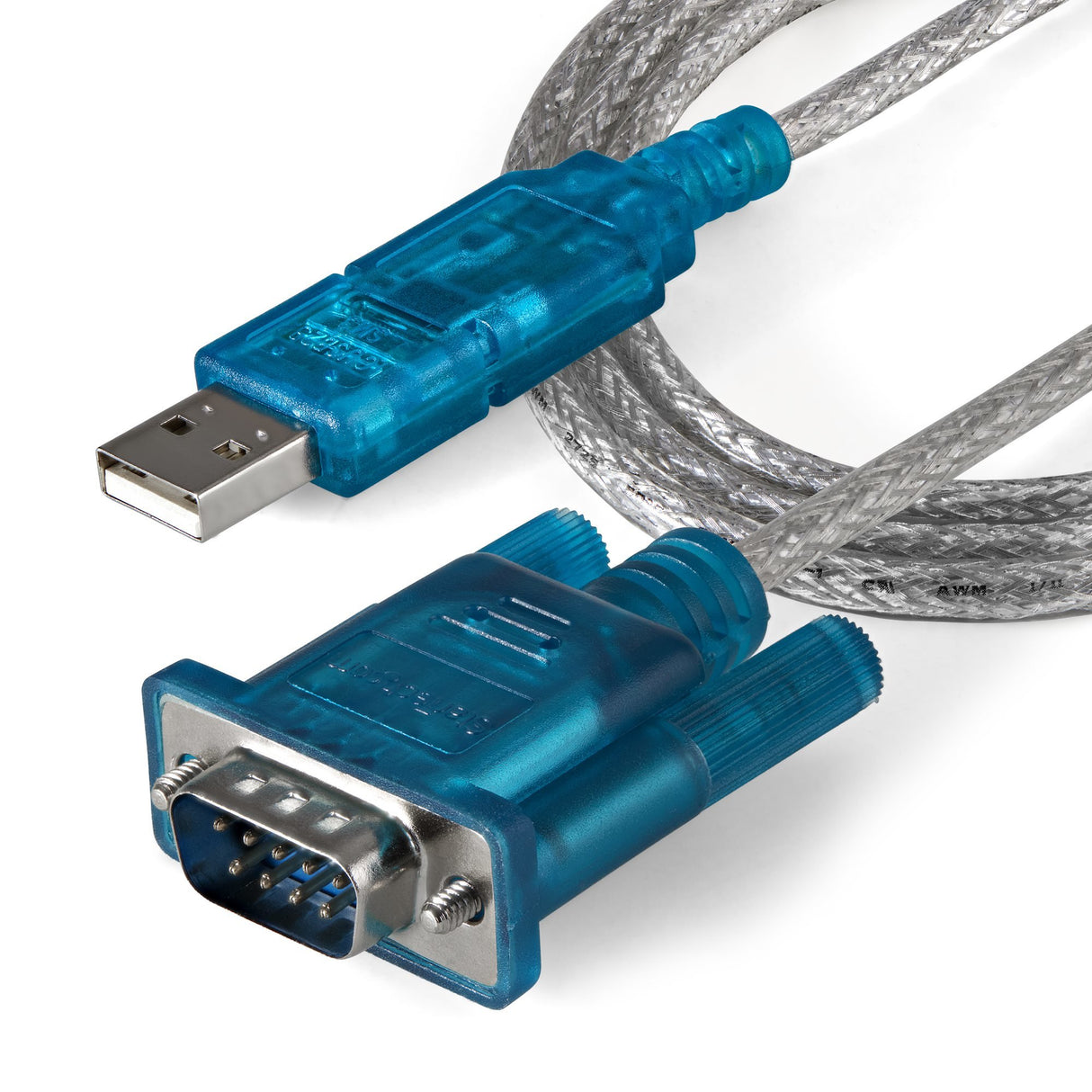 EAN 0065030842440 - StarTech.com ICUSB232SM3 cambiador de género para cable DB-9 USB 2.0 A Azul, Transparente imagen 3