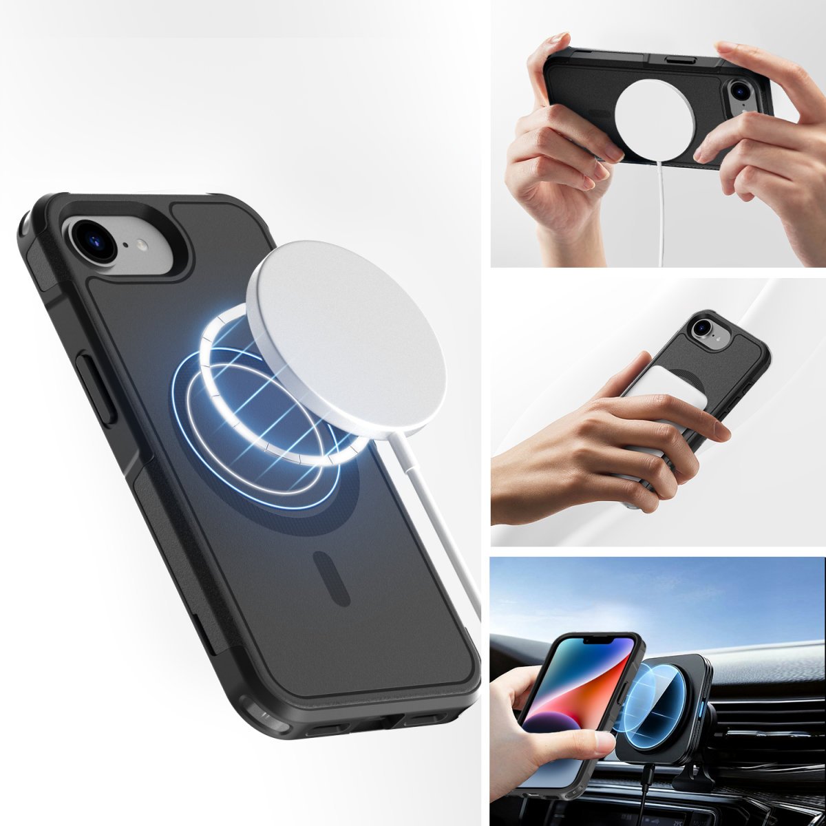 4smarts Defend Funda Para Apple Iphone 16e Magsafe-Kompatibel