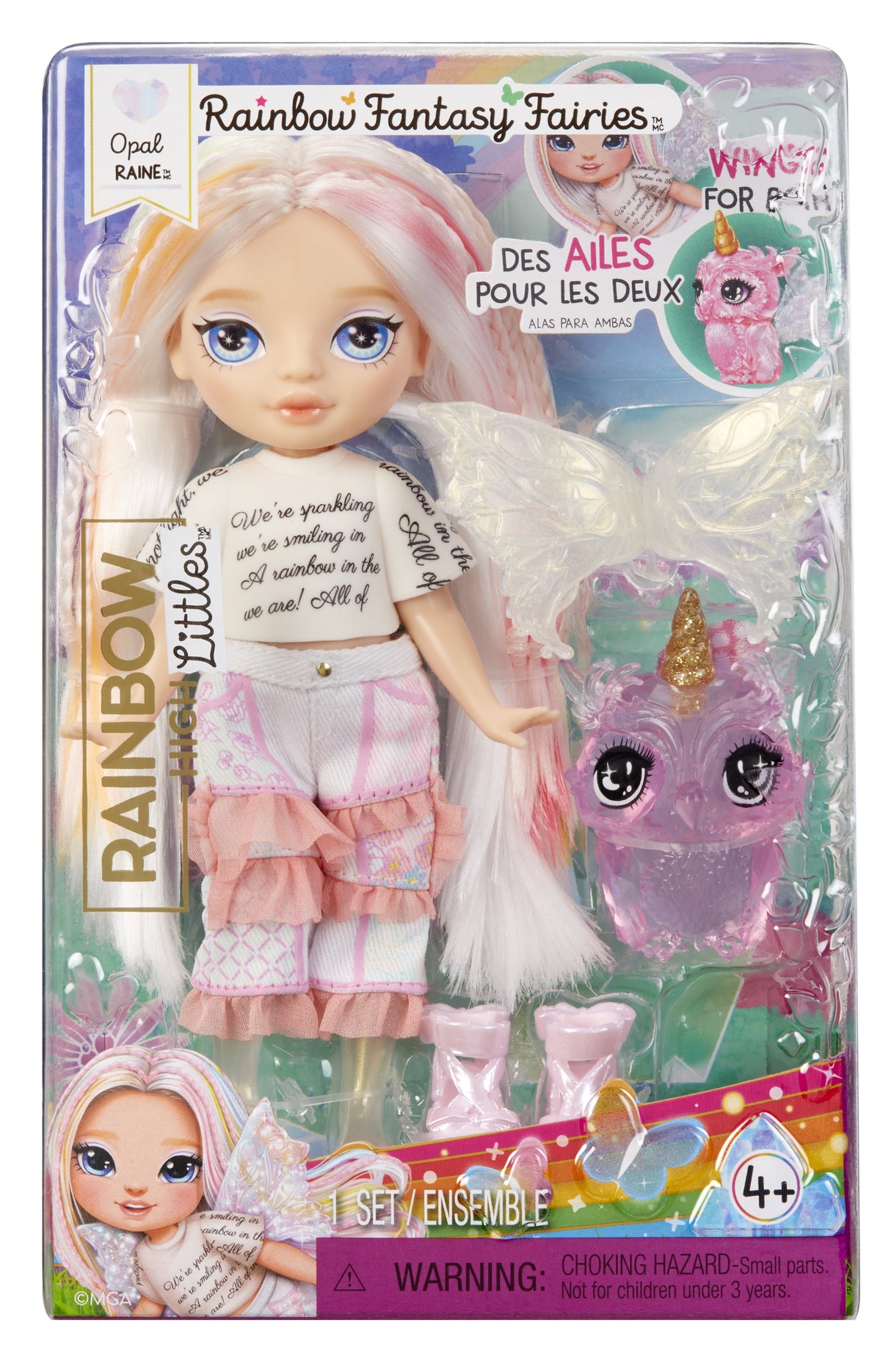 EAN 35051543442 - Rainbow High Littles Rainbow Fantasy Fairies Doll- Opal (Rainbow) imagen 2