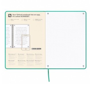 Oxford Libreta Cosida Signature T. Flexible A5 104h Dots Turquesa