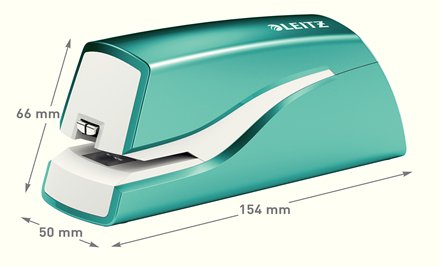 Leitz Elektrohefter Nexxt Series Wow 5566 Eisblau-Metallic