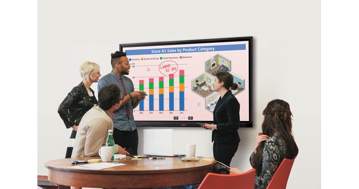 Sharp Pn-70hc1e Pantalla Señalización Digital 177,8 Cm (70") Lcd 350 Cd M² 4k Ultra Hd Negro Táctil