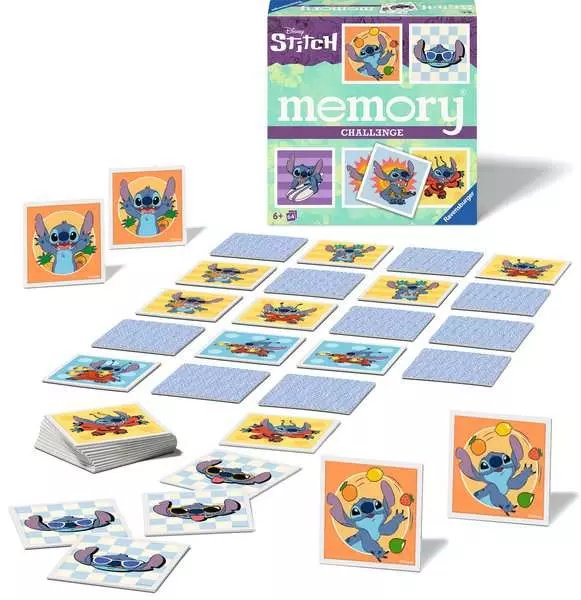 Ravensburger Challenge Memory Disney Stitch, Memory Game 24697