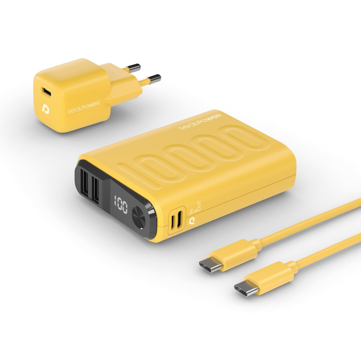 Powerbank Realpower Pb-10000 Power Pack Amarillo