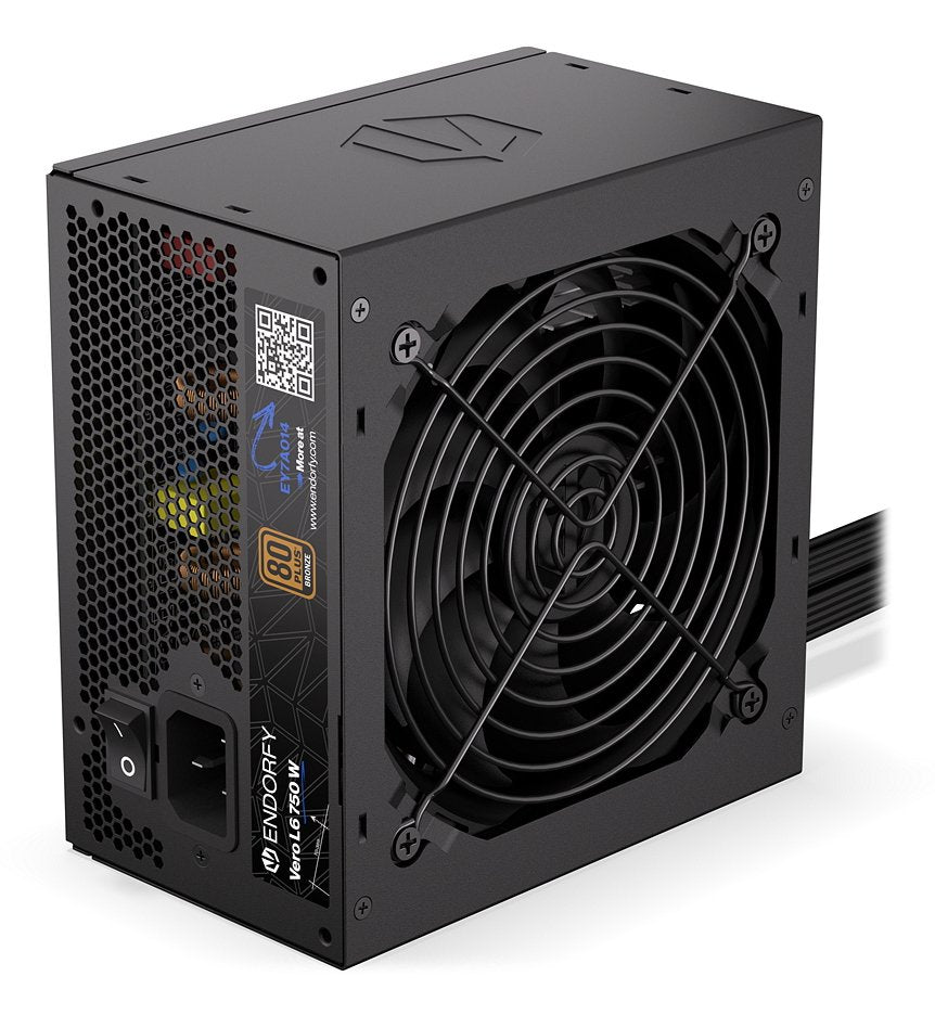 Endorfy Vero L6 750 W (Negro, 1x 12-Pin High Power Gpu, 2x Pcie, 750 Watt) Ey7a014