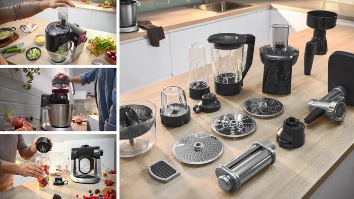 EAN 4242005424719 - Bosch Serie 6 MUMS6ZS34 robot de cocina 1600 W 5,5 L Negro, Acero inoxidable imagen 11