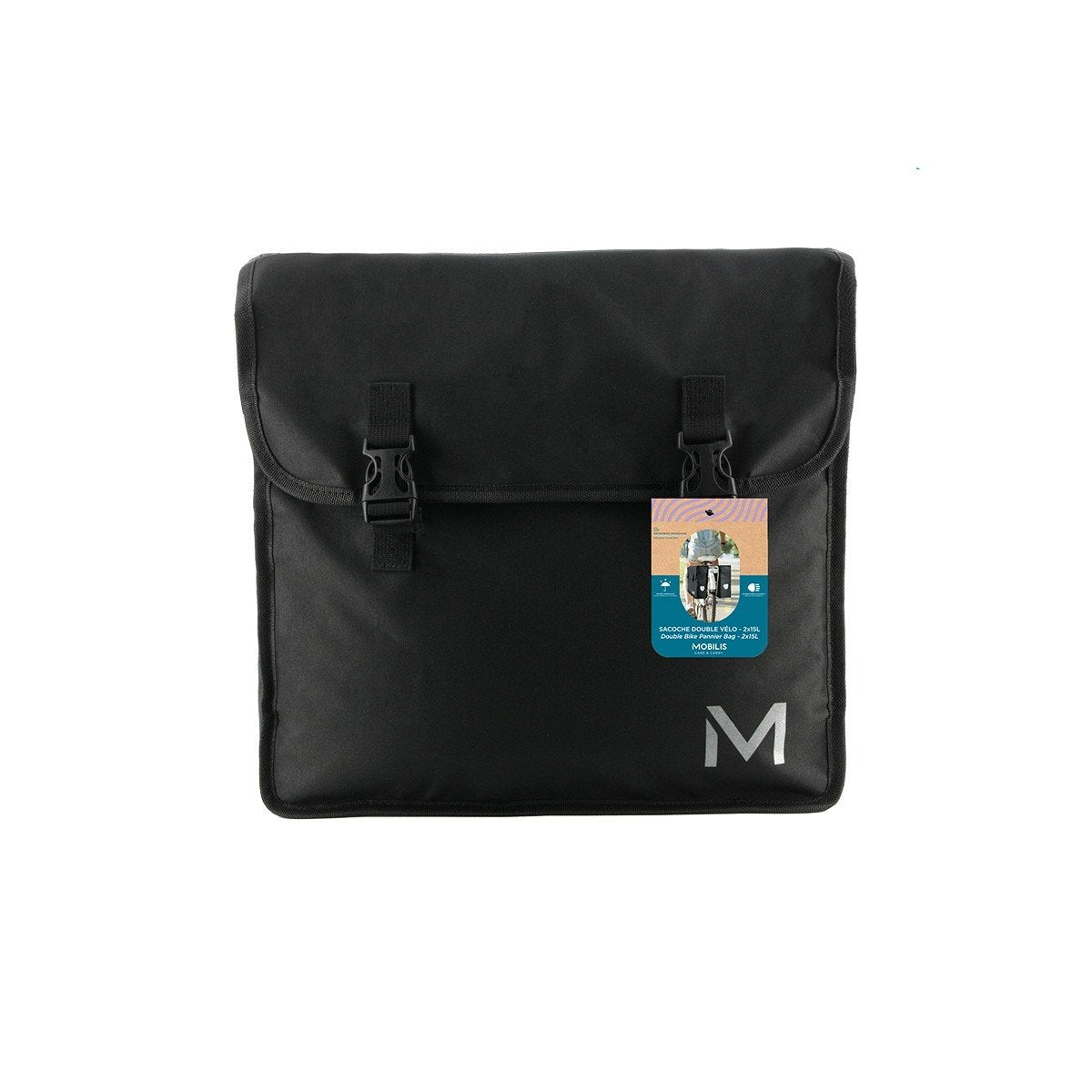 EAN 3700992528021 - Mobilis 070002 bolsa para bicicletas y cesta Parte trasera Bolsa de bicicletas 30 L Poliéster Negro imagen 2