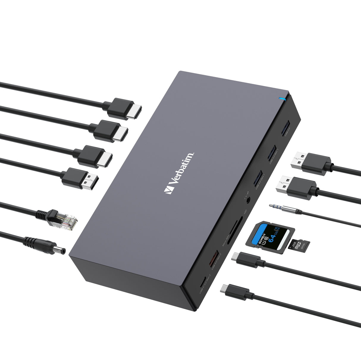 EAN 0023942321729 - Verbatim CDS-17 Alámbrico USB 3.2 Gen 1 (3.1 Gen 1) Type-C Negro, Gris imagen 4