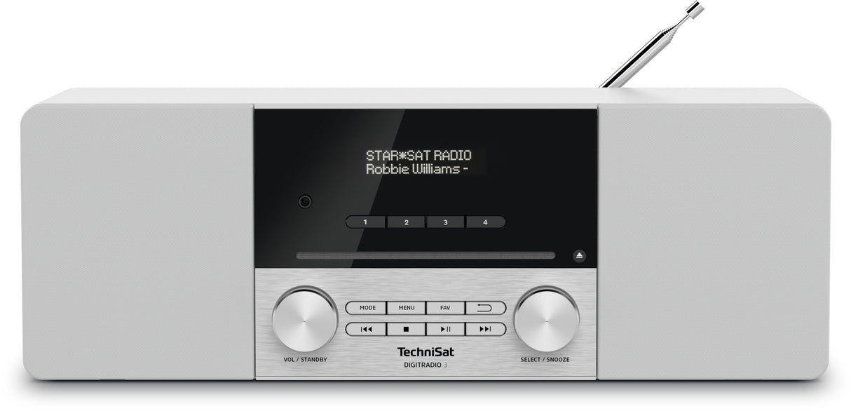 EAN 4019588139138 - TechniSat DIGITRADIO 3 Personal Analógico y digital Acero inoxidable, Blanco imagen 1