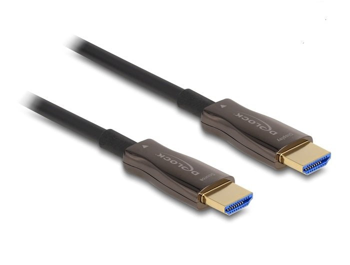 Delock 86030 Cable Hdmi Óptico Activo Con Blindaje Metálico 8k 60 Hz 20 M