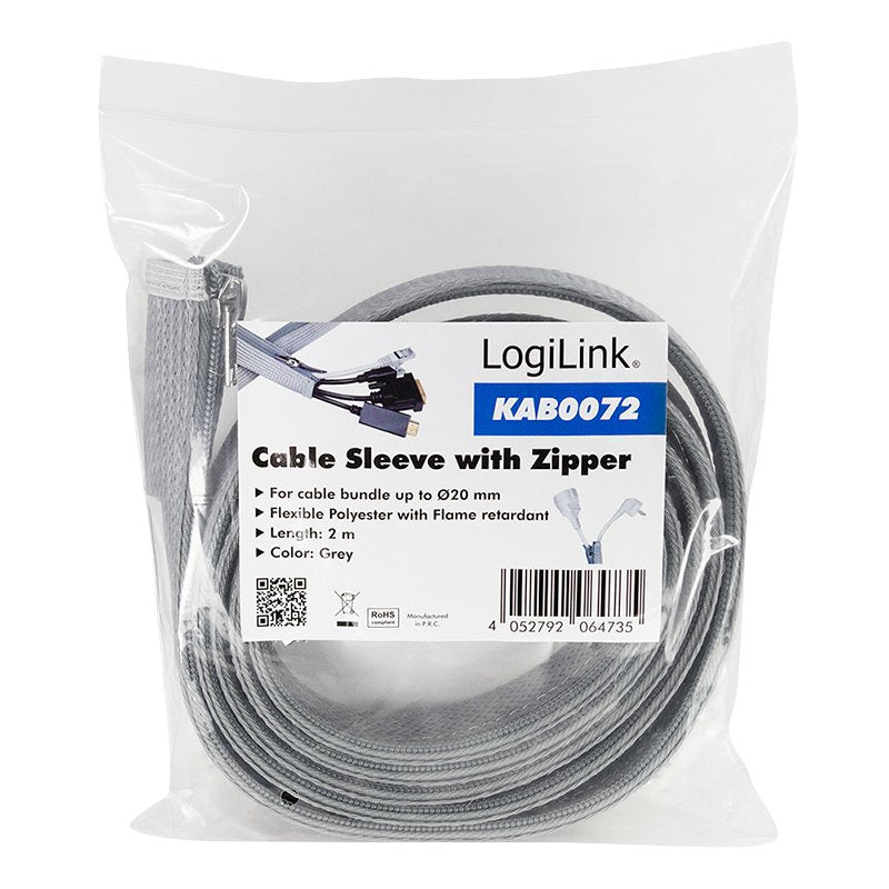 EAN 4052792064735 - LogiLink KAB0072 pasacables Gris 3 cm imagen 1