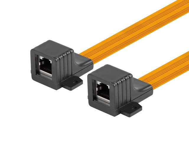 Lanberg Adaptador Rj45 Cable De Ventana Slim 17cm