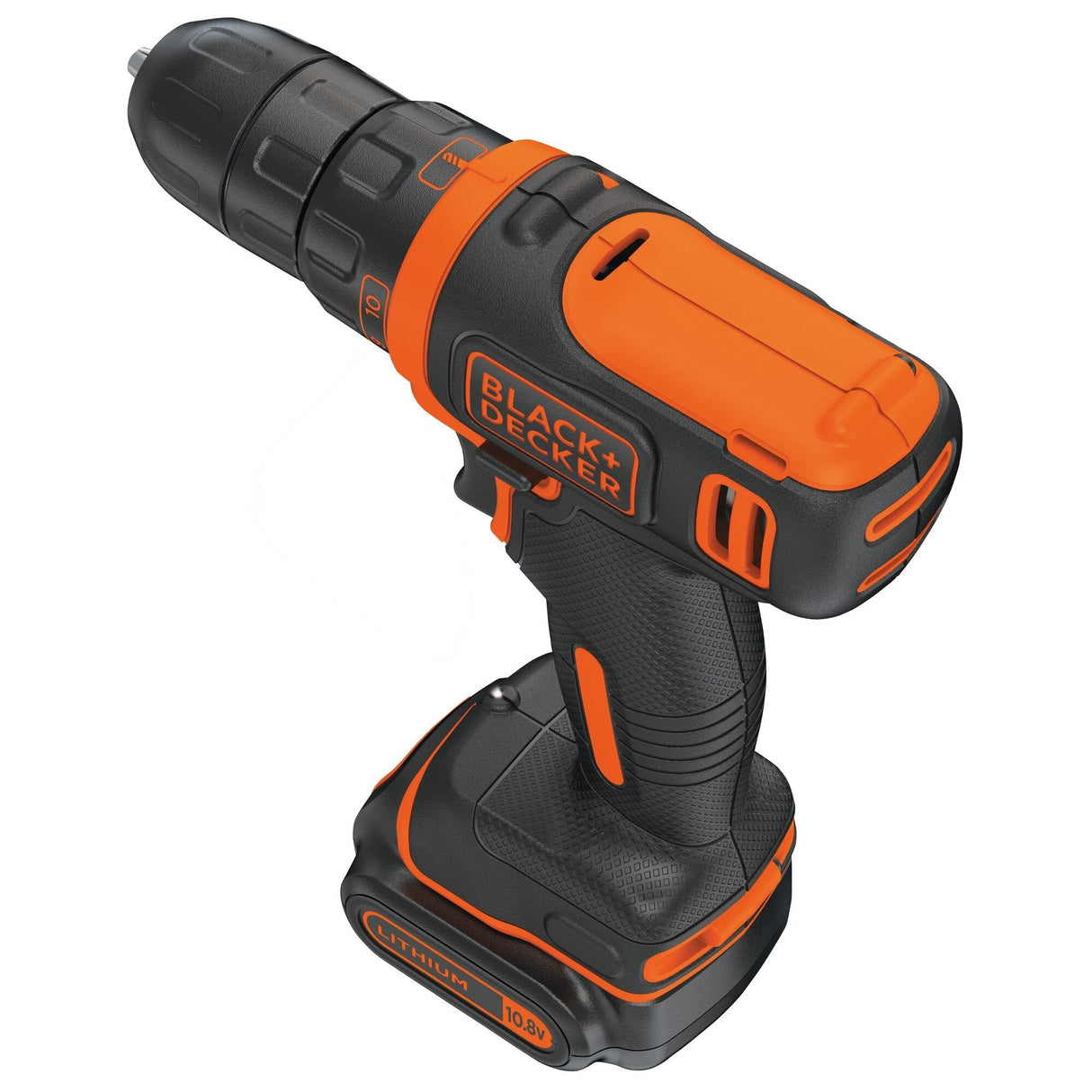 Taladro Atornillador Inalámbrico Black+Decker Bdcdd12, 10,8 Voltios (Negro/Naranja, Batería De Iones De Litio De 1,5 Ah) Bdcdd12-Qw
