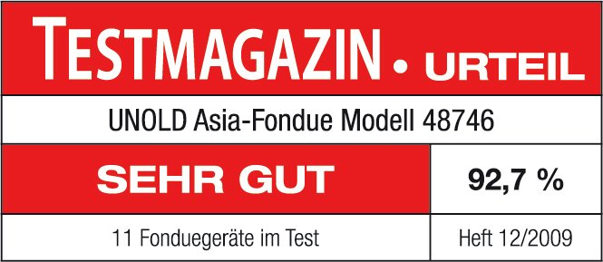 Unold Asia-Fondue, Acero Inoxidable, 1350 W, Ac 230v@50hz