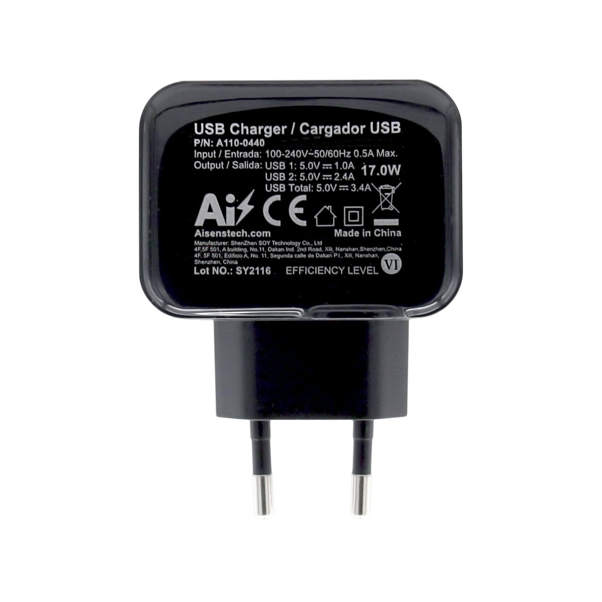 EAN 8436574704815 - AISENS A110-0440 cargador de dispositivo móvil Universal Corriente alterna Interior imagen 4