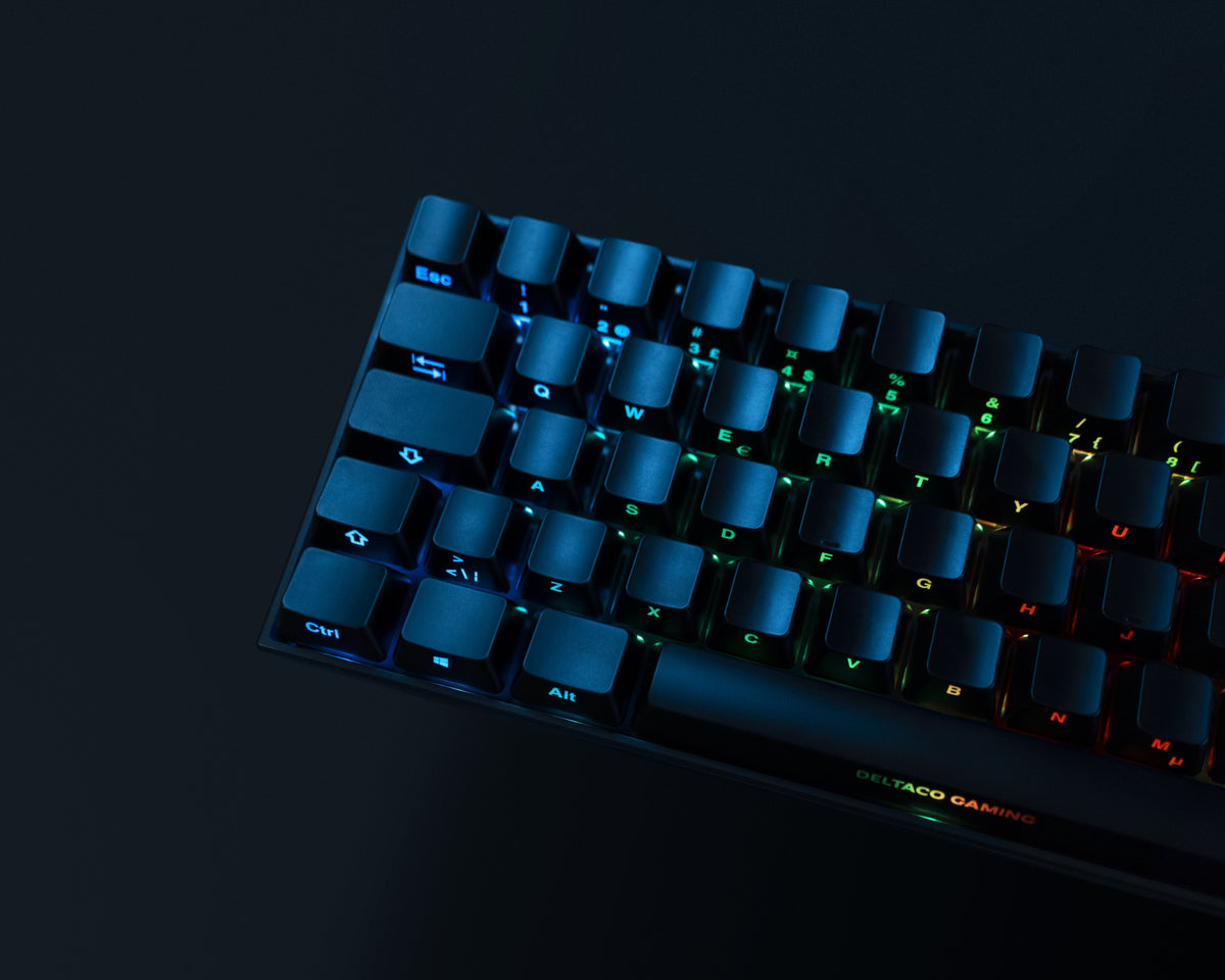 Deltaco Gaming Teclado Dk440r Wireless, Rgb, Negro