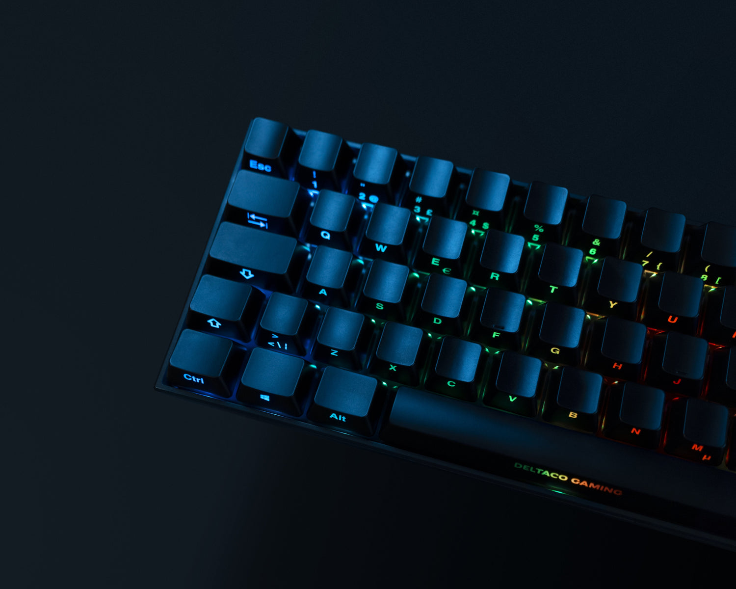 EAN 7333048053602 - Deltaco Gaming GAM-100-DE teclado Juego USB + RF Wireless + Bluetooth QWERTZ Alemán Negro imagen 7