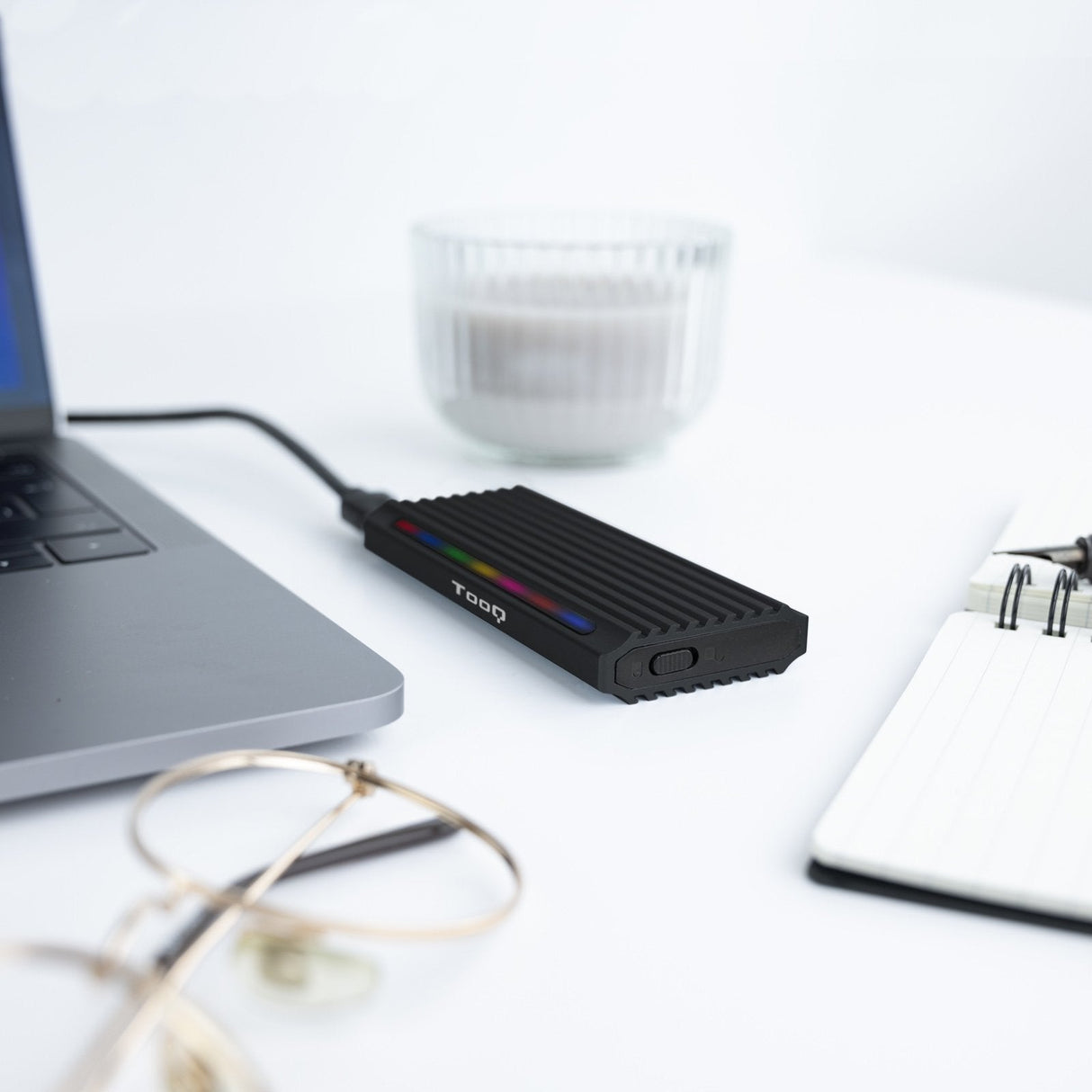 Tooq Shinobi Carcasa Externa Ssd M.2 Ngff/Nvme Usb-C 3.1 Gen2 Rgb