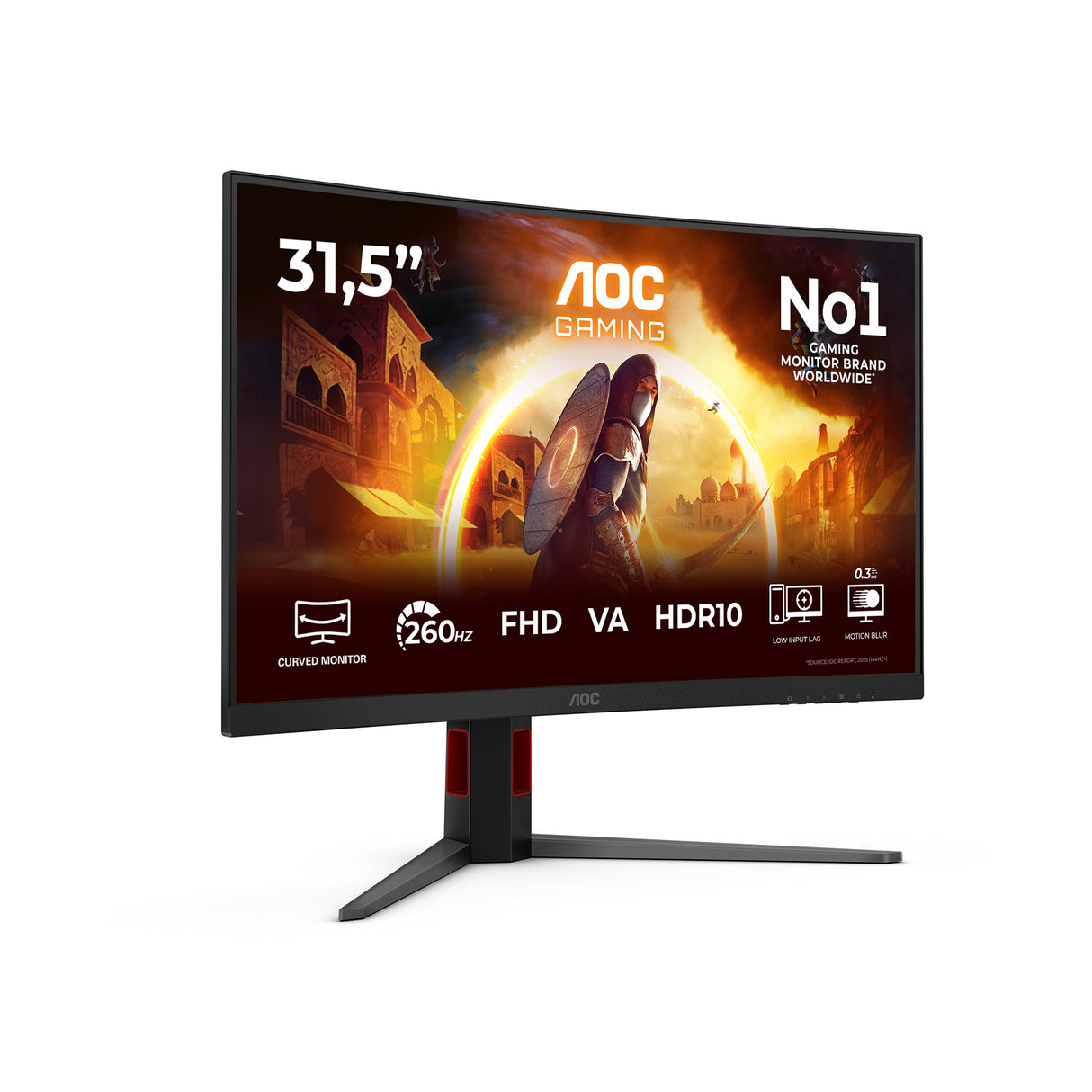 EAN 4038986113489 - AOC G4 C32G4Z pantalla para PC 80 cm (31.5") 1920 x 1080 Pixeles Full HD LCD Negro, Rojo imagen 2