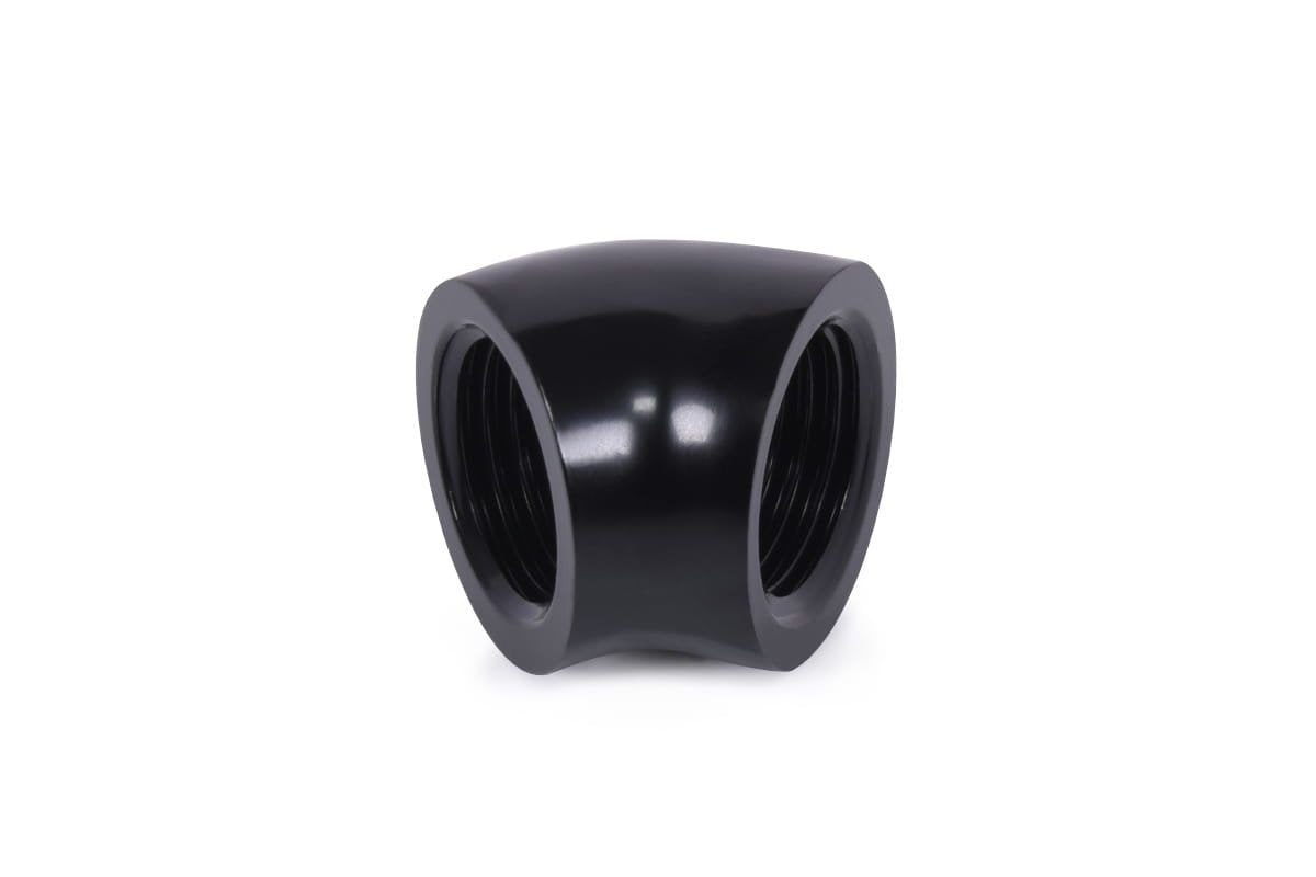 Alphacool Eiszapfen Conector L 45° G1/4 Hembra A G1/4 Hembra - Negro, Conexión Negro 17592