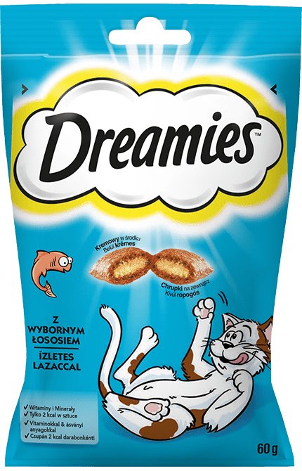 Dreamies Con Salmón 60g Snack Para Gatos
