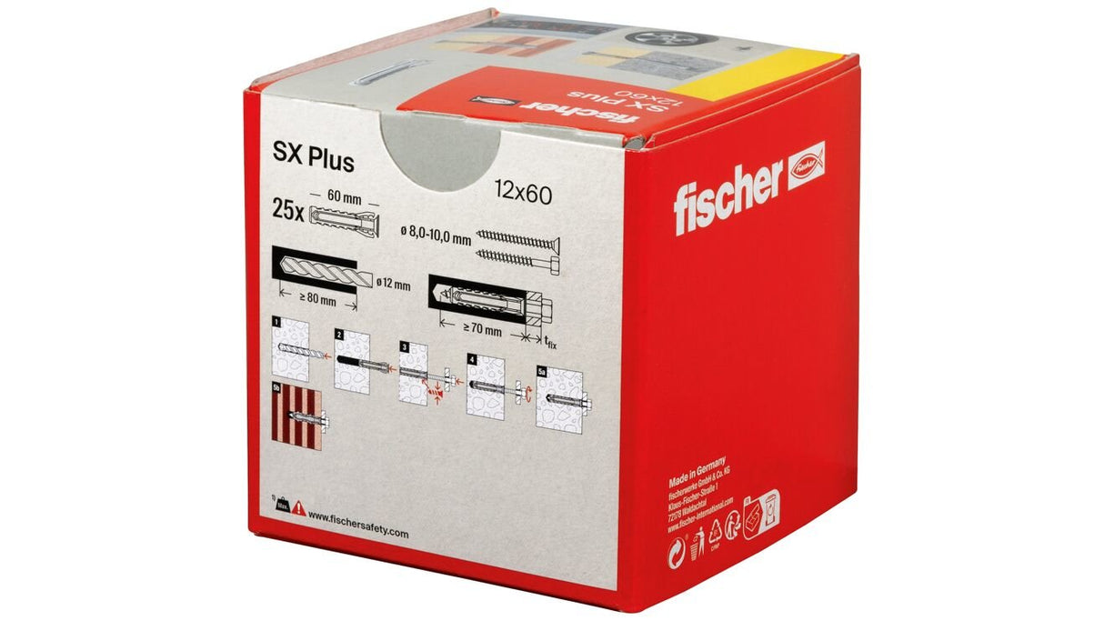 Fischer Dübel Sx Plus 12x60 25 St.