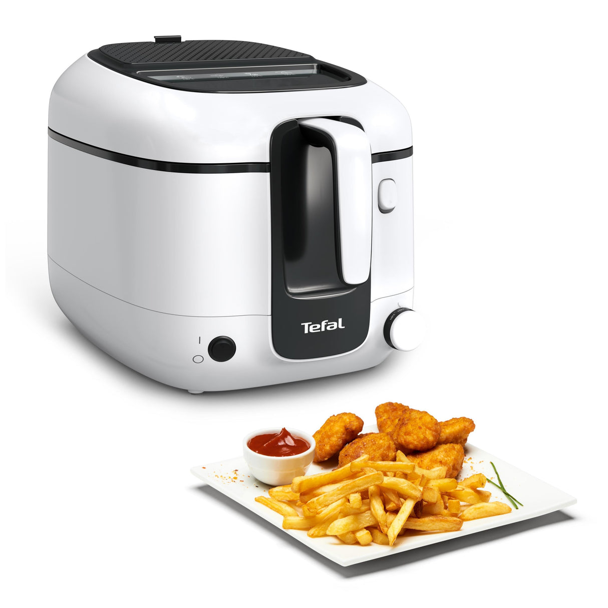 EAN 3045387250751 - Tefal Super Uno FR3101 Sencillo Independiente 1800 W Freidora Negro, Blanco imagen 2