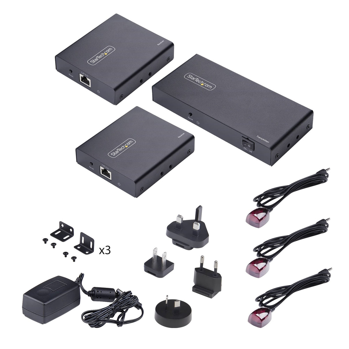 Startech.Com 2-Port Hdmi Extender Und Splitter Uber Cat6 4k 60hz Bis 70m Lnge 1x2 Hdmi Uber Netzwerkcable-Lan Cable Verteilerkit
