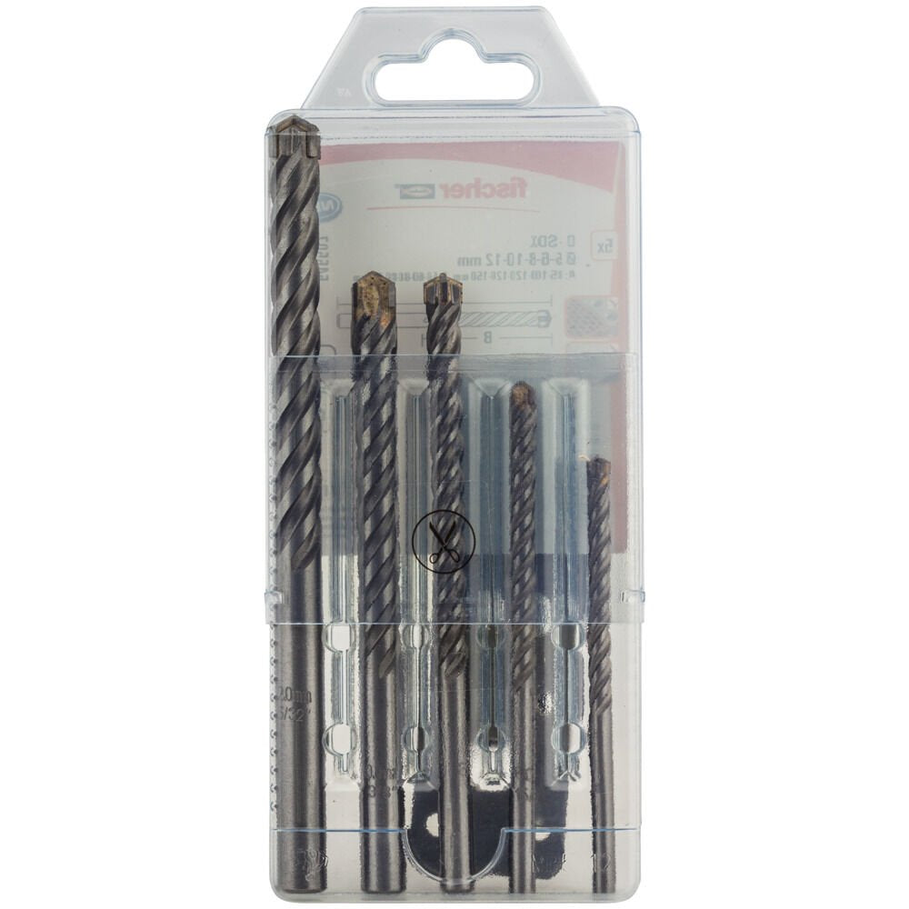 Fischer Juego De Brocas Para Albañilería D-Sdx Set 5-12mm 545507