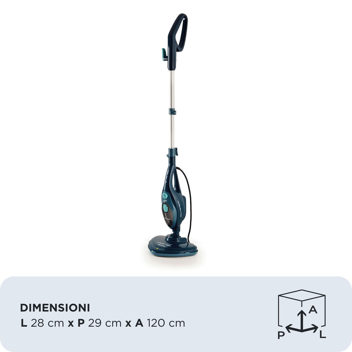 EAN 8003705124233 - Ariete 00P416406AR0 limpiador a vapor Fregona a vapor 0,35 L 1500 W Azul imagen 5