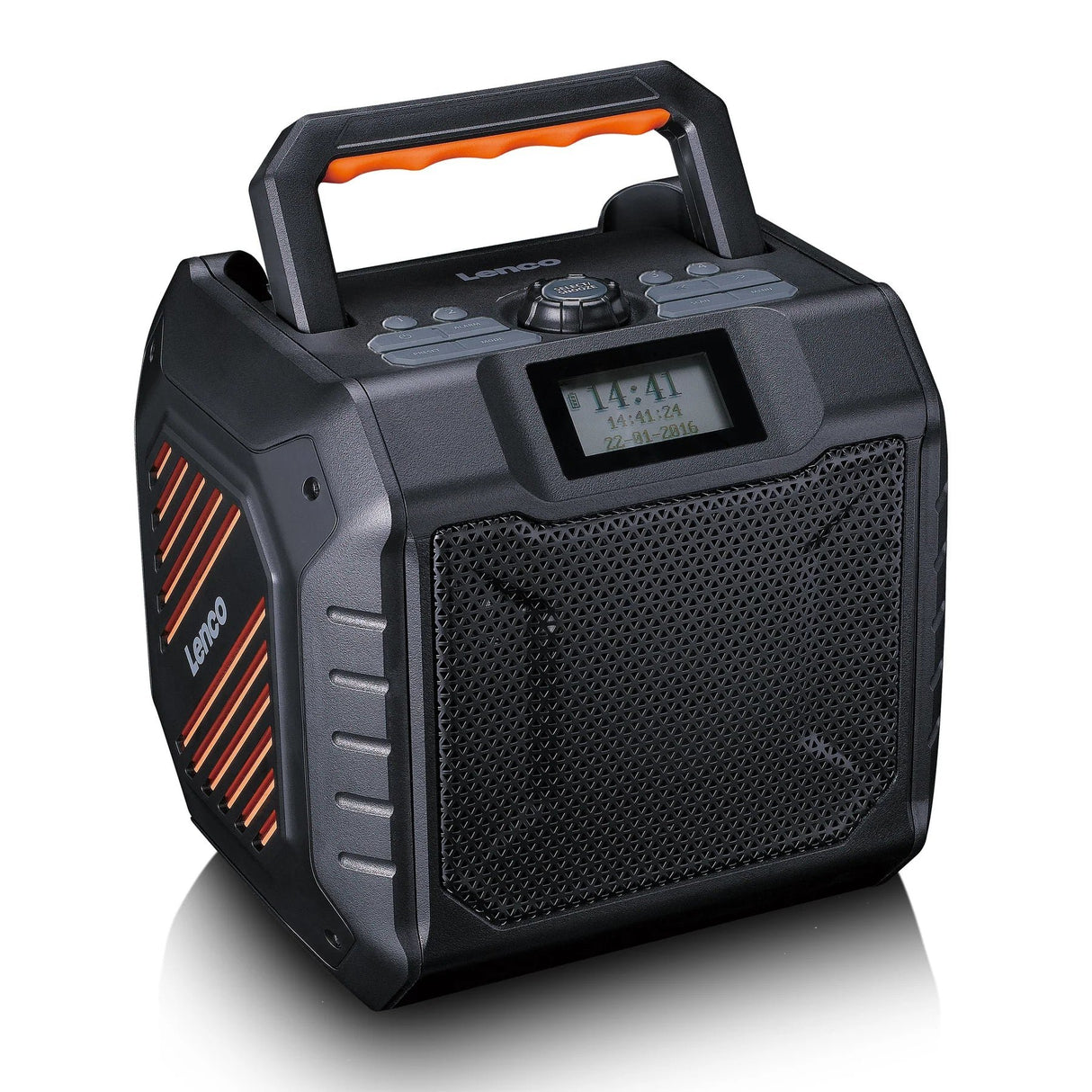 EAN 8711902086369 - Lenco ODR-160GY radio Portátil Analógico y digital Negro, Naranja imagen 2