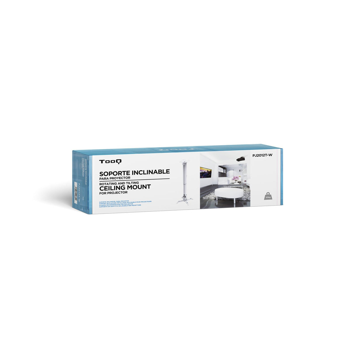 EAN 8433281006690 - TooQ PJ2012T-W montaje para projector Techo Blanco imagen 6