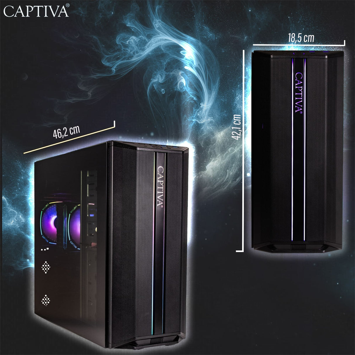 EAN 4046373927649 - CAPTIVA 92764 PCs/estación de trabajo AMD Ryzen™ 7 5700X 32 GB DDR4-SDRAM 1 TB SSD NVIDIA GeForce RTX 506 imagen 5