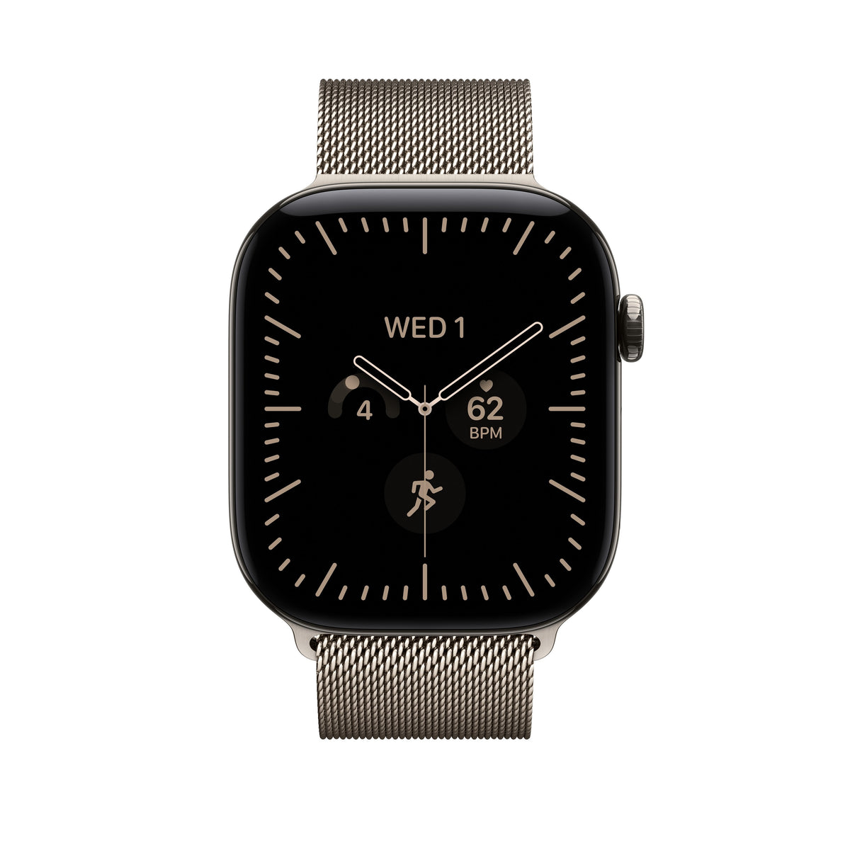 46mm Natural Milanese Loop S/M