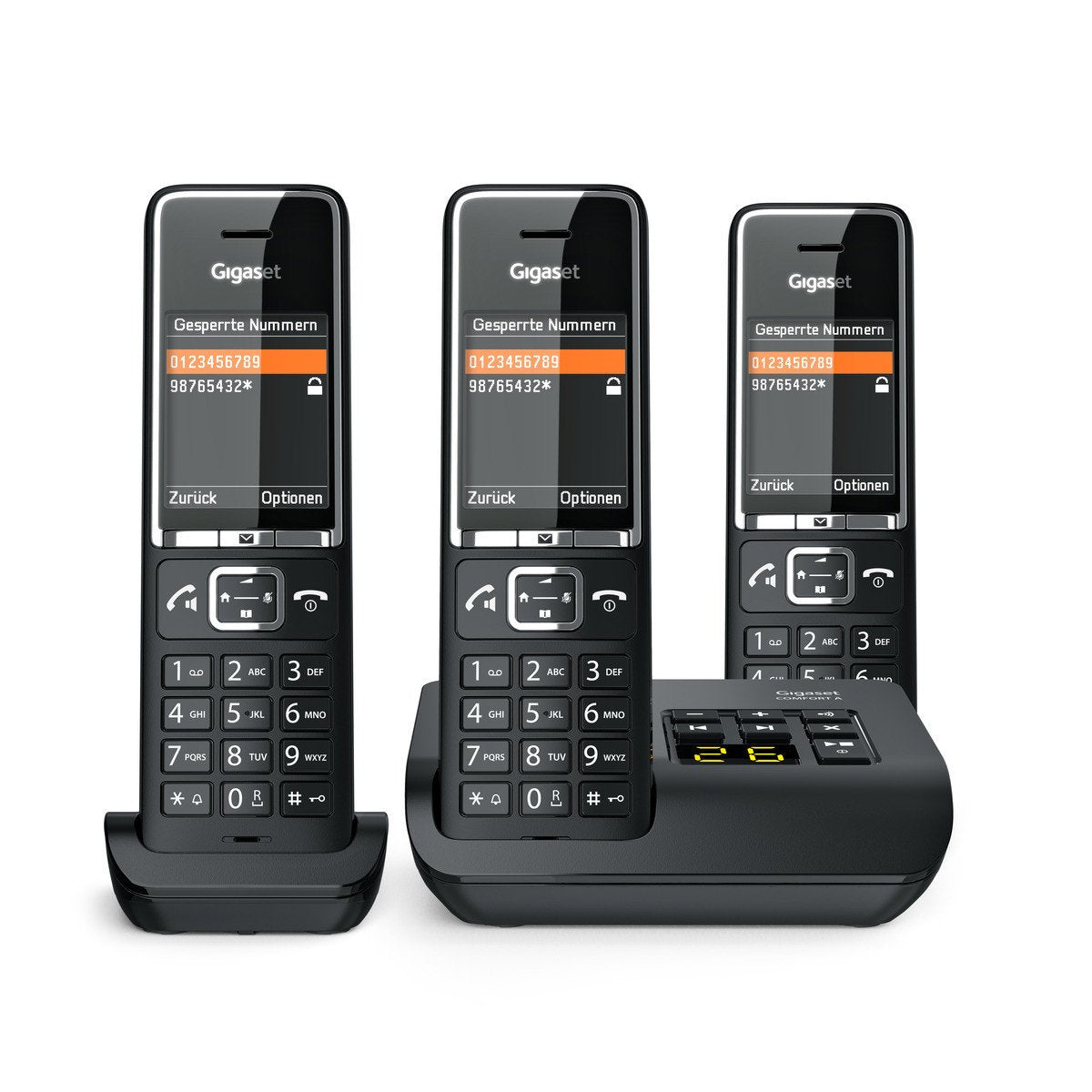 Telefono Gigaset Comfort 550a Trio Negro/Cromo